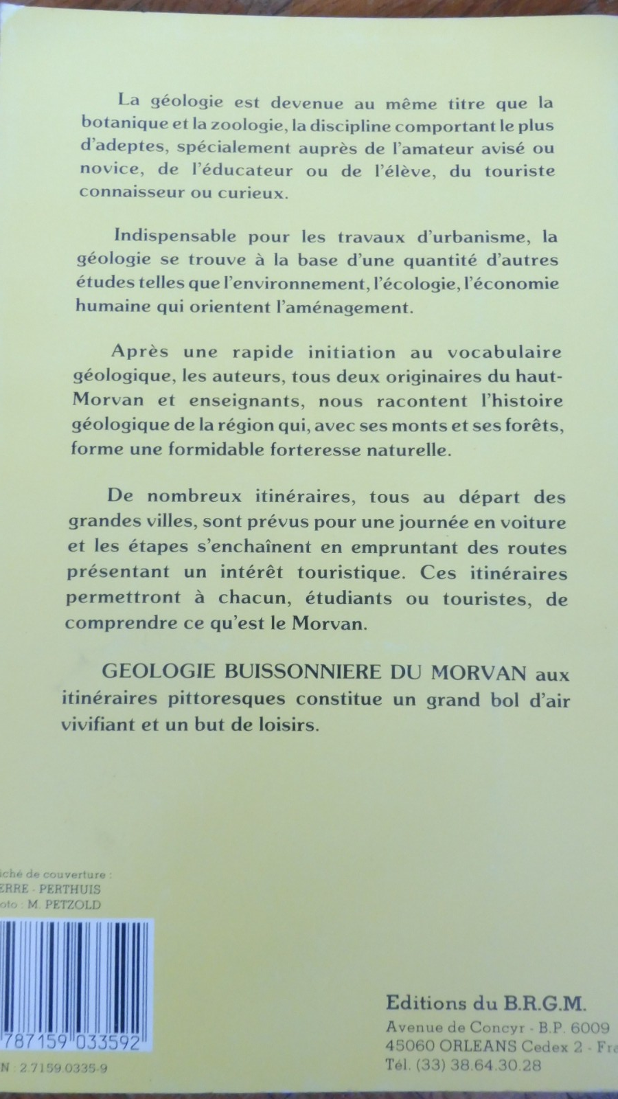 Géologie buissonnière en Morvan (Adolphe et Desmaneges-Lorenz) s.d.