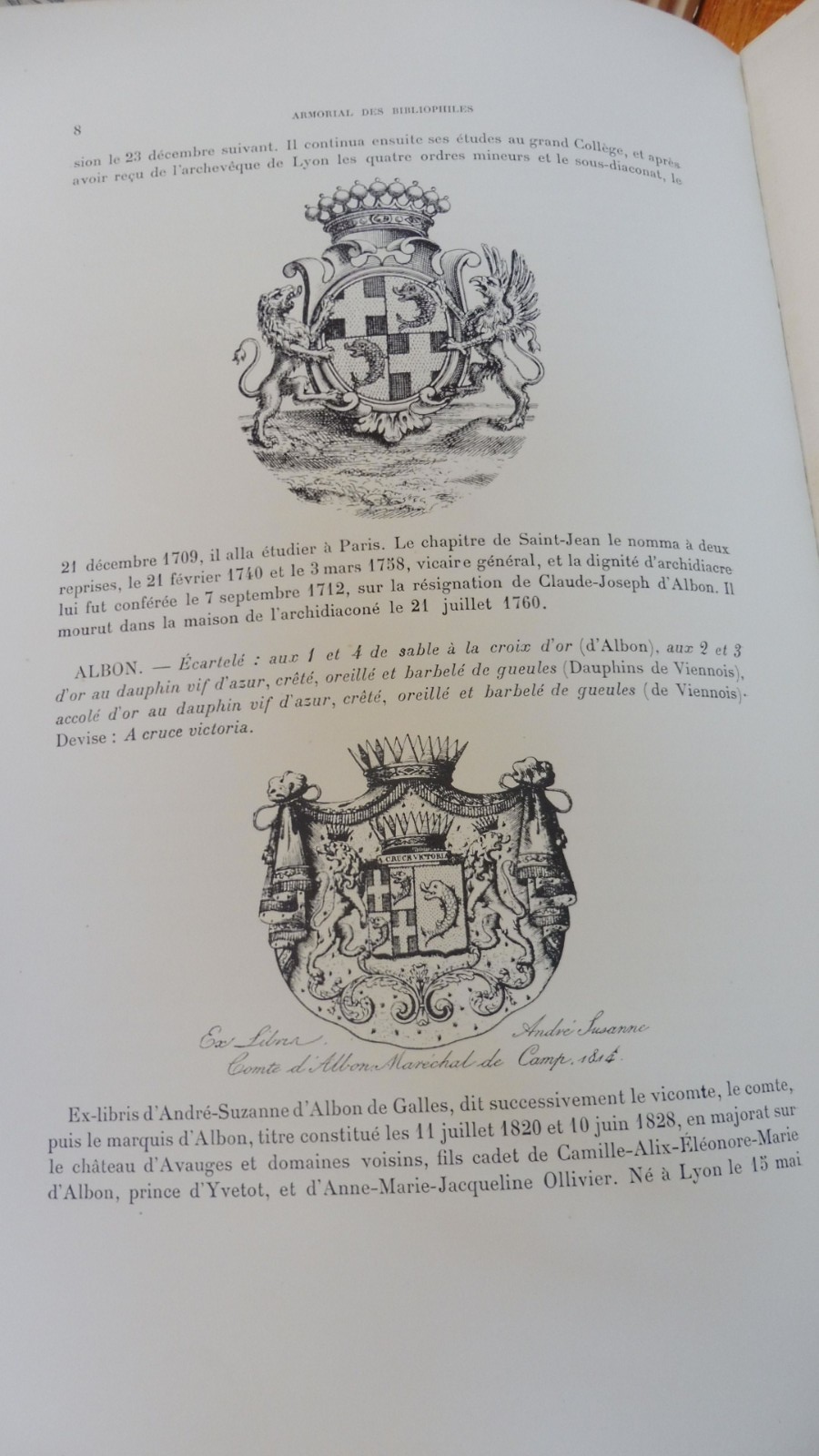Armorial des bibliophiles de Lyonnais, Forez... (Poidebard et alii.) 1907