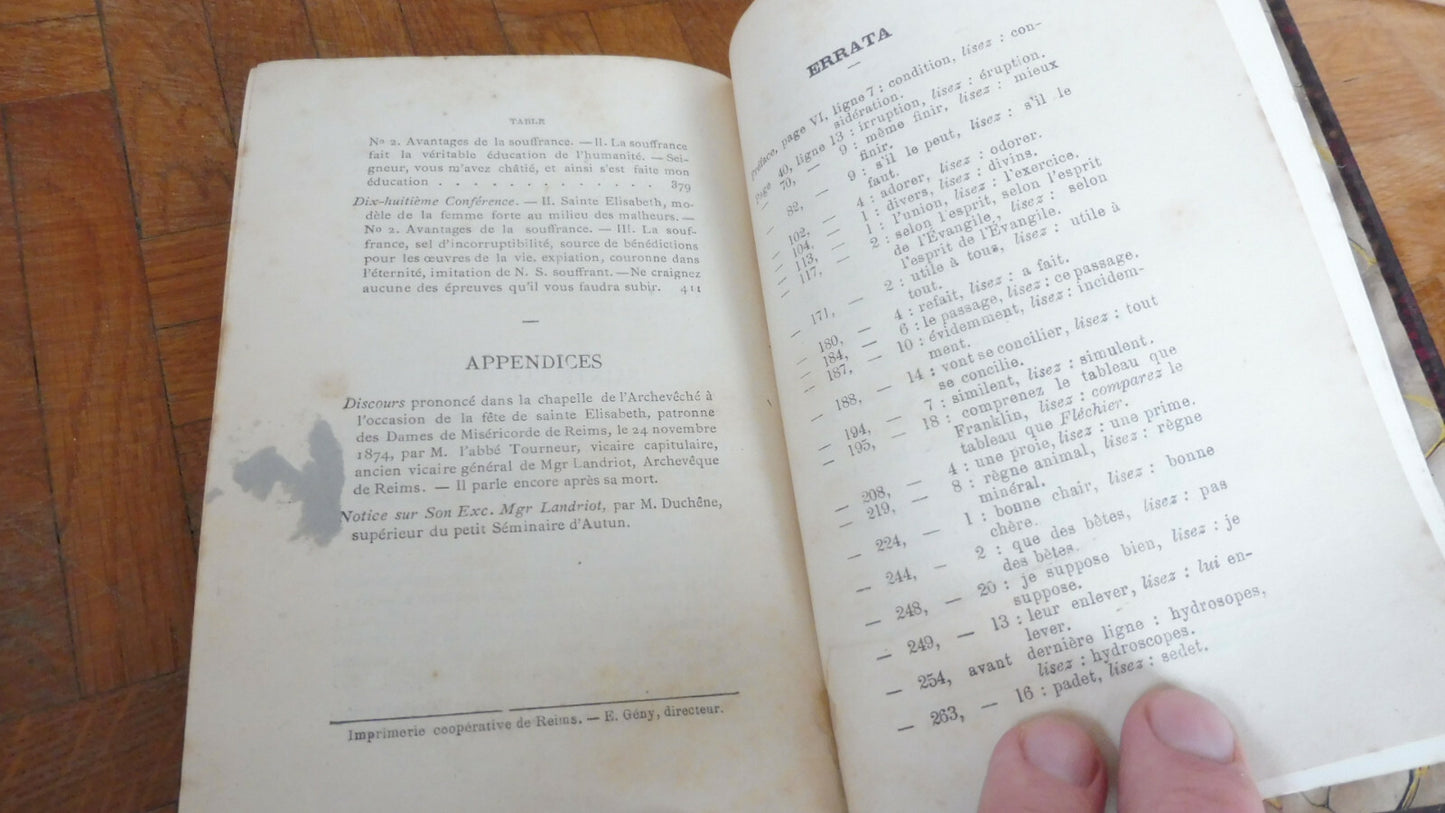 L'Aumône. Conférences (Landriot) 1875