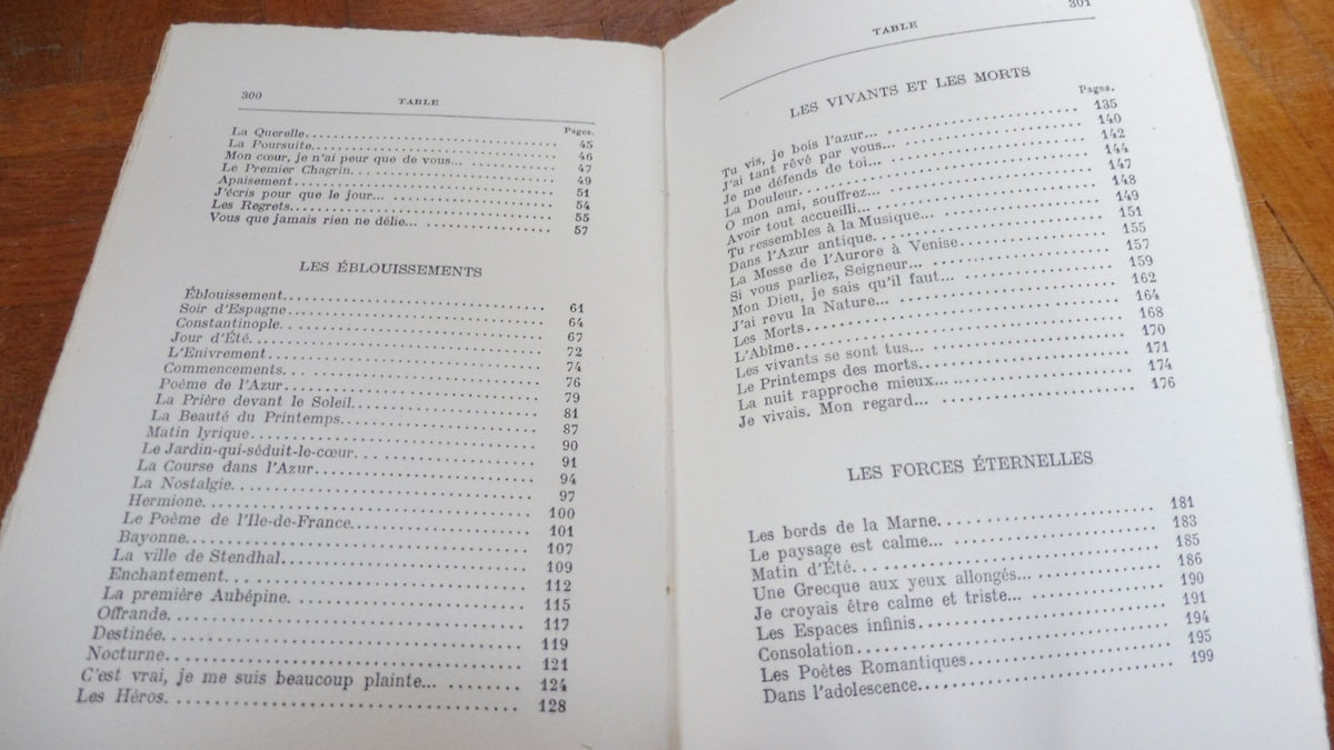 Choix de poésies de la Comtesse De Noailles 1930 EO VELIN