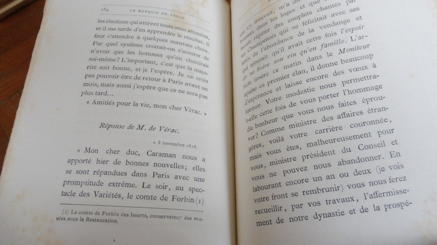 Le Marquis de Vérac et ses amis 1768-1858 (De Rougé) 1890