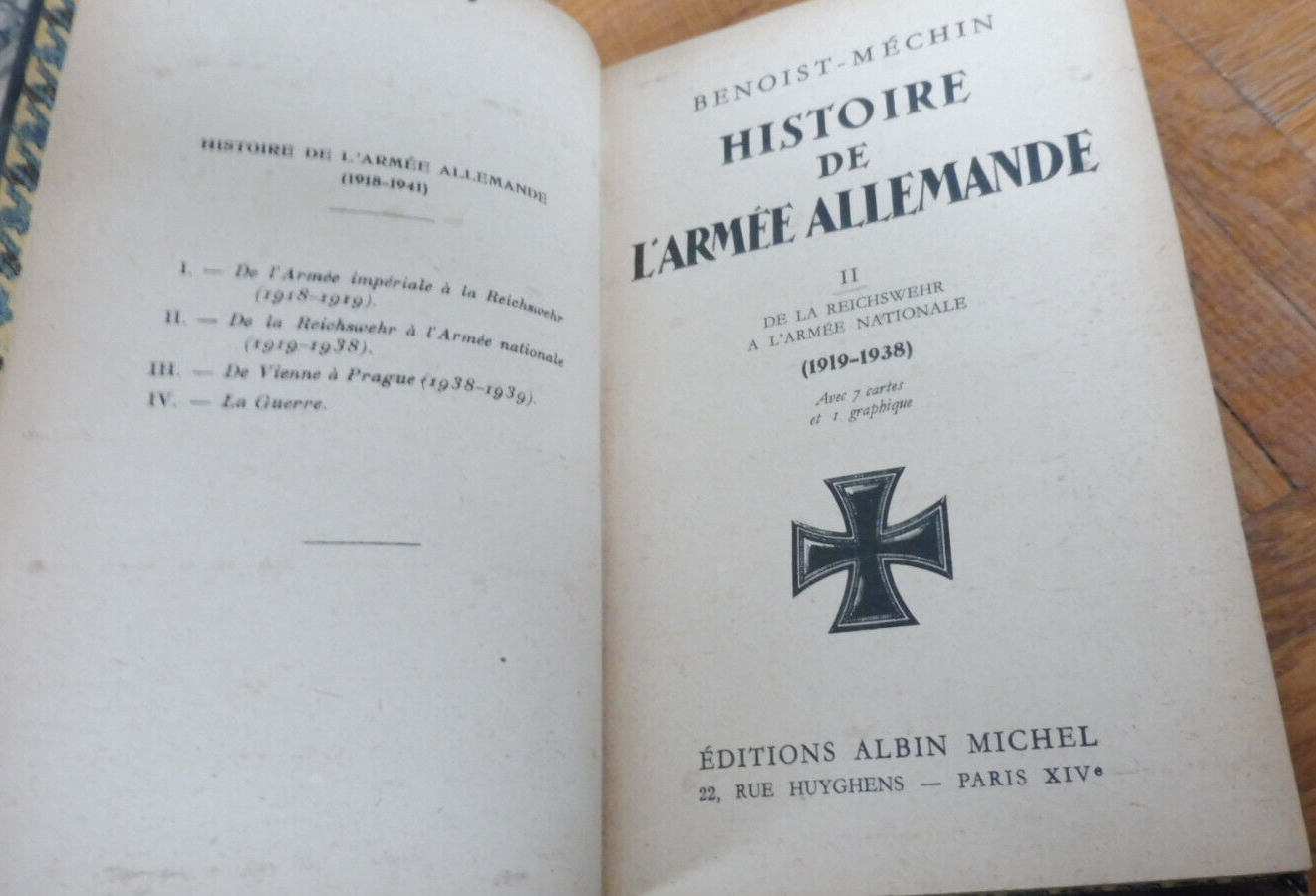 Histoire de l'armée Allemande (Benoist-Méchin) 1942-43 2 vol.