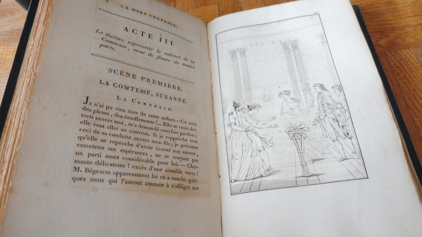 Oeuvres de Beaumarchais 1809 7 vol.