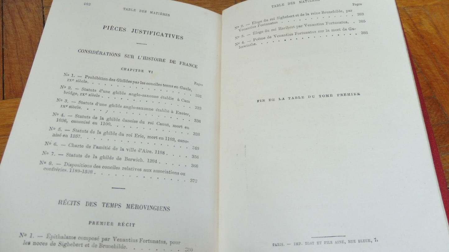 Récits des Temps mérovingiens (Augustin Thierry) s.d. 2/2