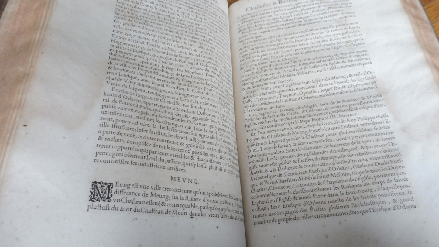 Histoire et antiquitez de la ville d'Orléans (François Le Maire) 1648 IN FOLIO