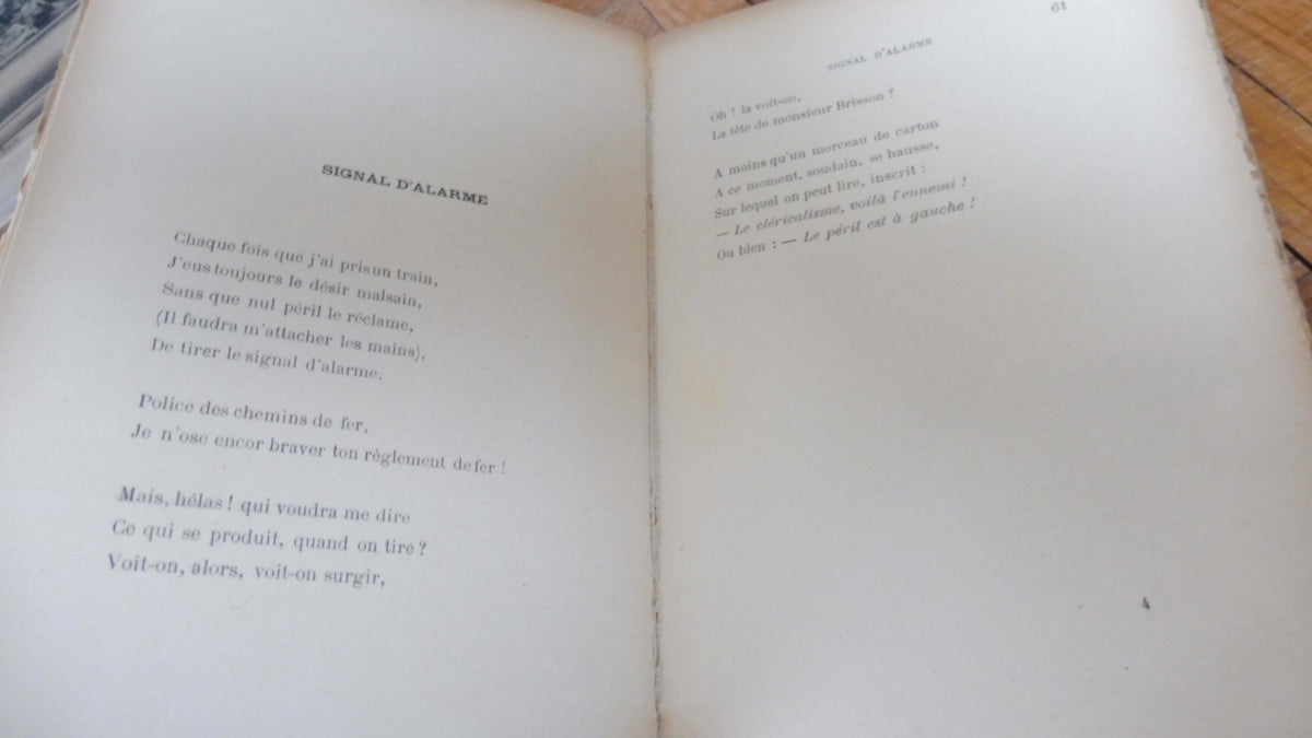 Les Chansons des trains et des gares (Franc Nohain) 1899 ENVOI