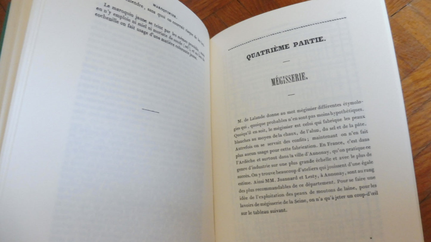 Manuel du chamoiseur, maroquinier, mégissier... (J. De Fontenelle) 1981