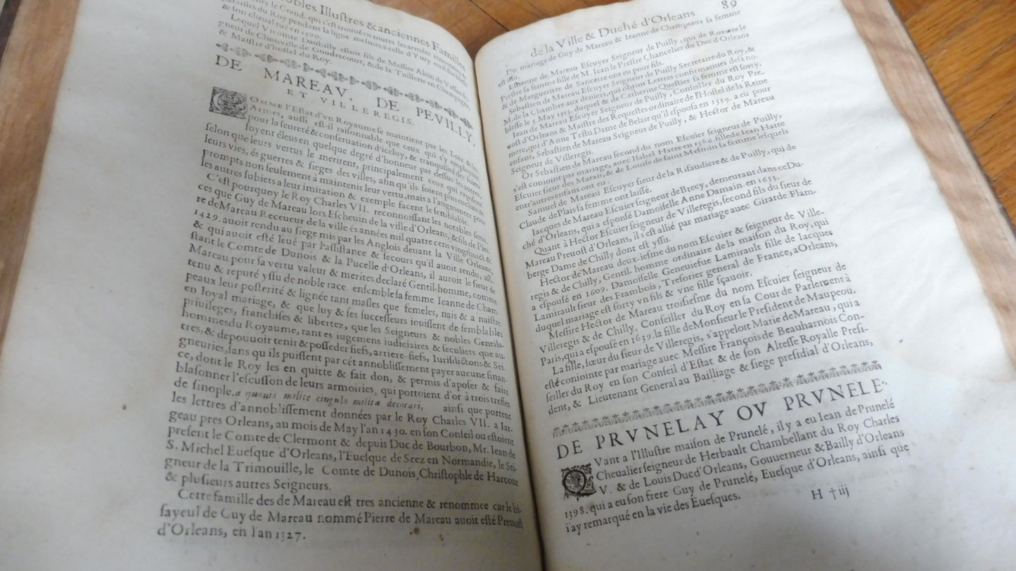 Histoire et antiquitez de la ville d'Orléans (François Le Maire) 1648 IN FOLIO