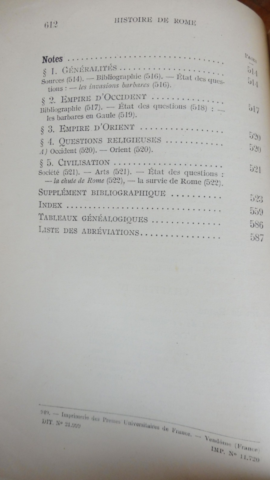 Histoire de Rome (André Piganiol) 1949