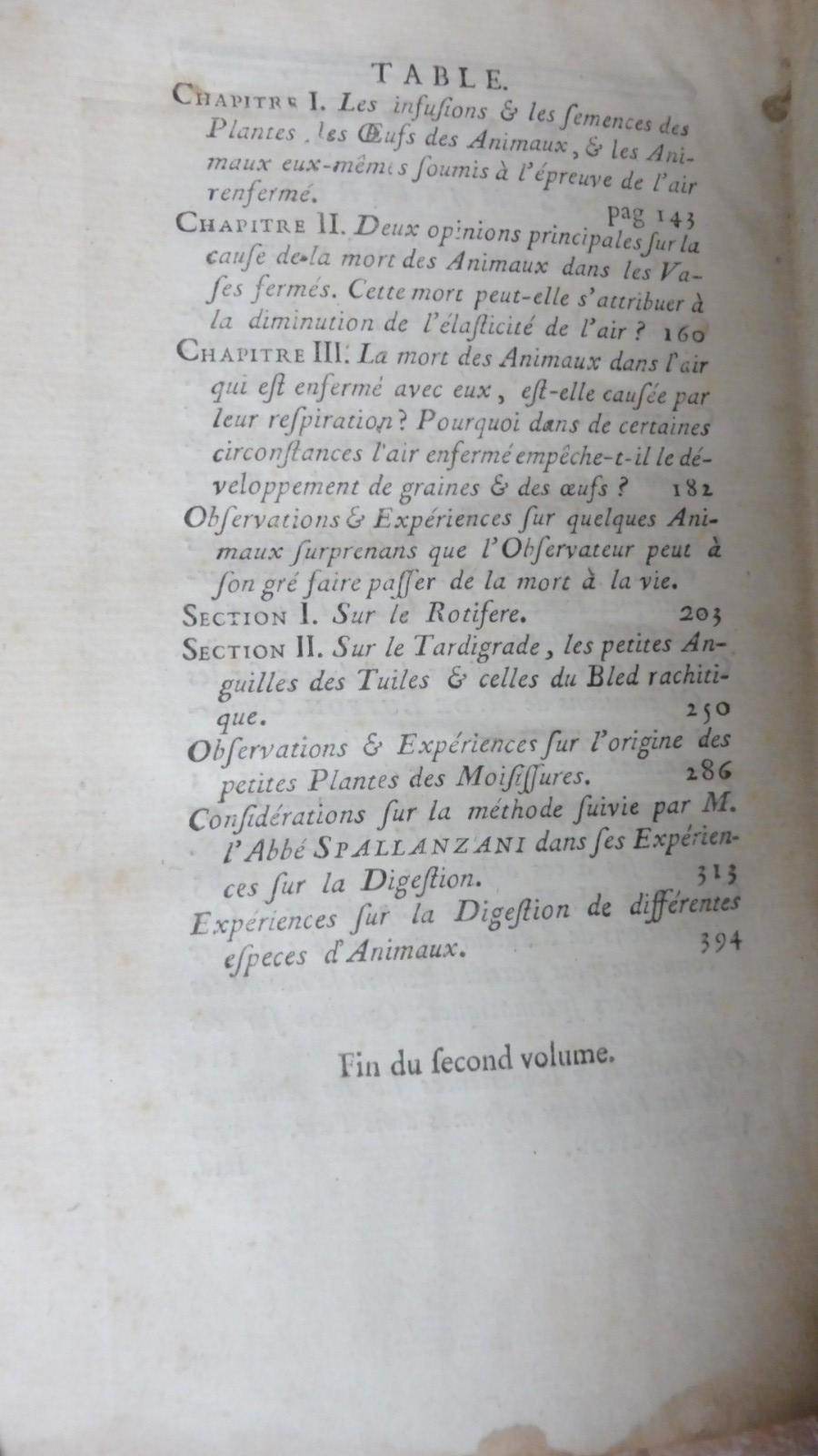 Oeuvres de Spallanzani (Lazzaro Spallanzani) 1786-87 3 vol BIOLOGIE