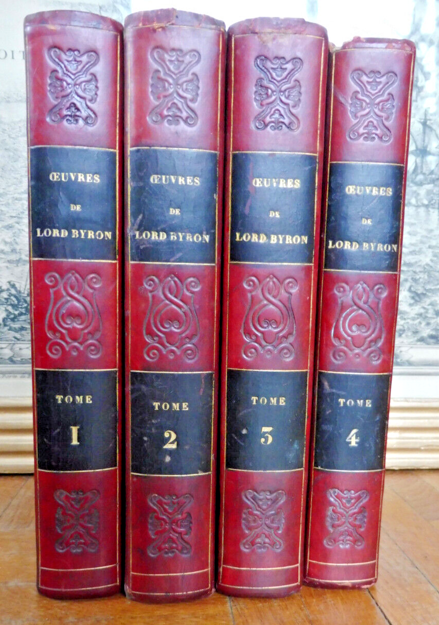 Oeuvres de Lord Byron 1840 4/4 B. Laroche trad.