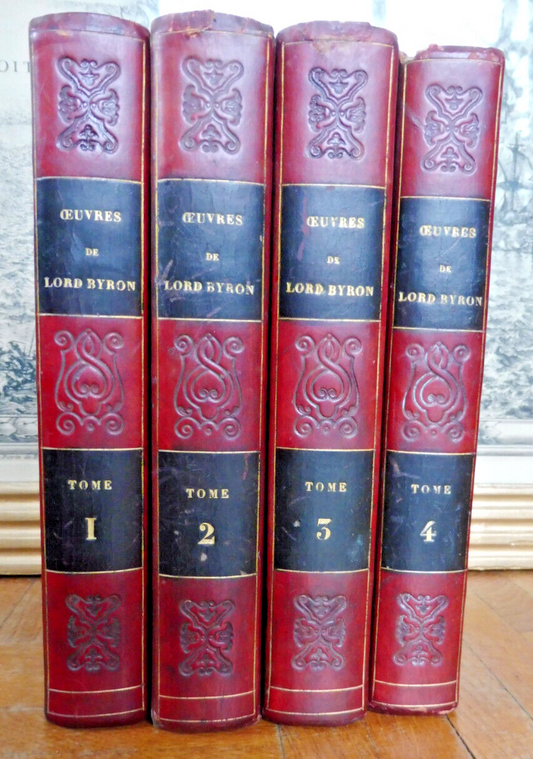 Oeuvres de Lord Byron 1840 4/4 B. Laroche trad.