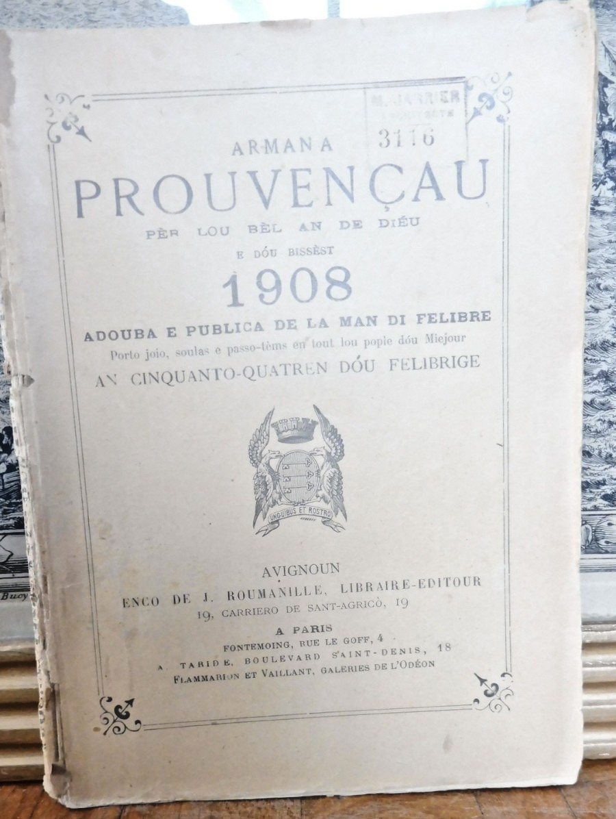 Armana prouvençau - almanach provençal 1908