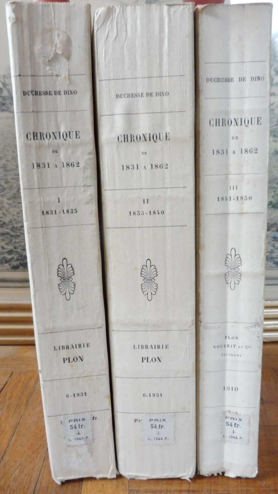 Chronique de 1831-50 (Duchesse de Dino) 1910