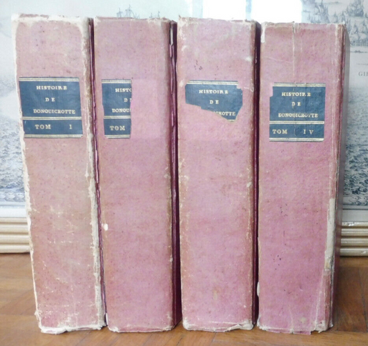 Histoire de l'admirable Don Quichotte (Cervantès) 1798 4/4 illus. COYPEL