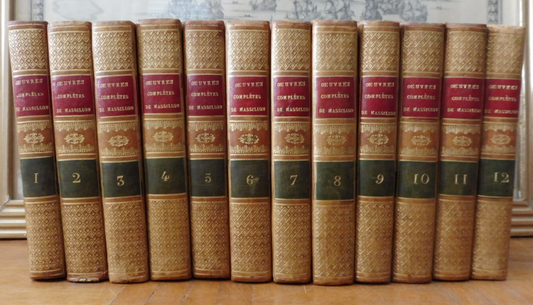 Oeuvres complètes de Massillon 1821 12 vol.