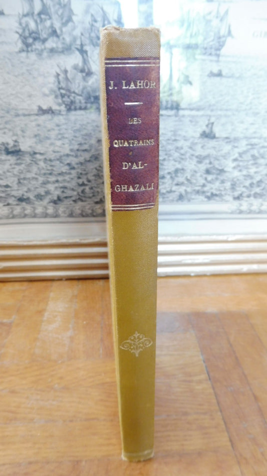 Les Quatrains d'Al-Ghazali (Jean Lahor) 1896 EO ENVOI