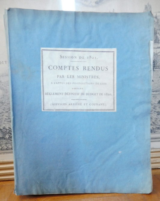 Comptes rendus par les ministres. Budget 1820