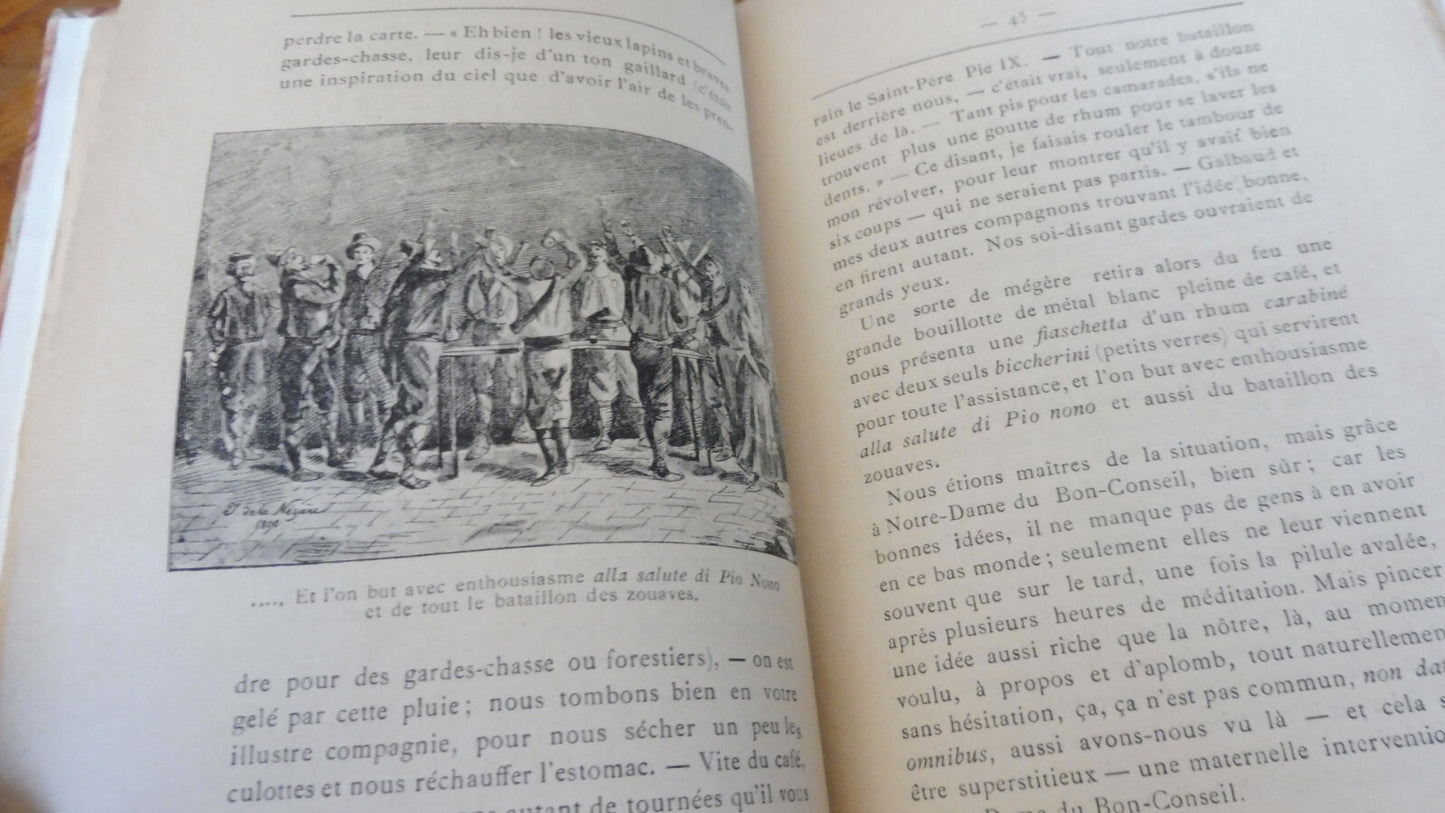 Souvenirs des zouaves pontificaux 1864-66 (De Kerguenec) 1891 ENVOI