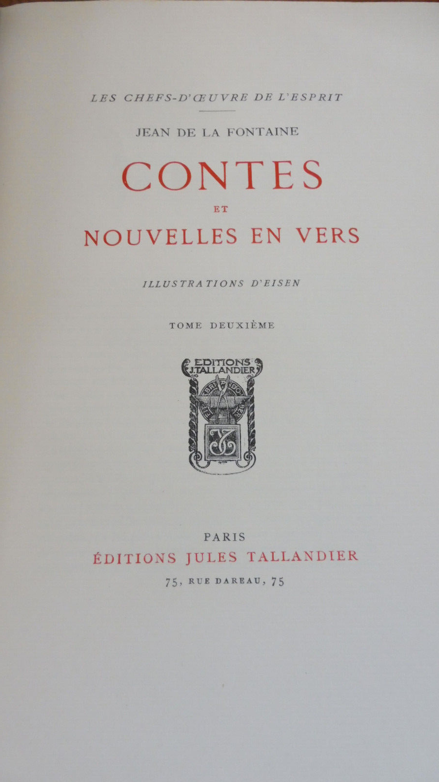 Les Contes de La Fontaine 1928 illus. Eisen 2/2