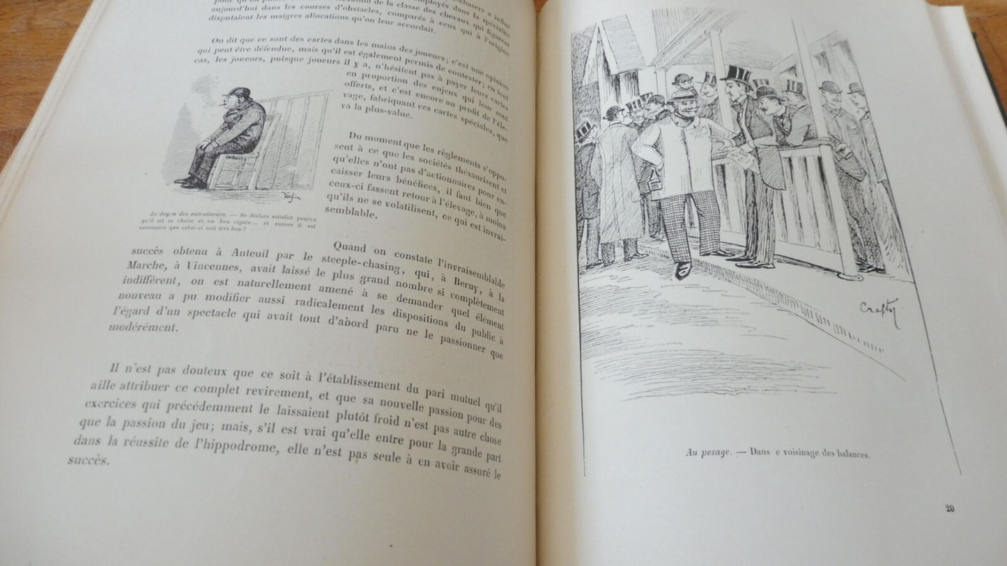 Sur le turf. Courses plates & Steeple-chase (Crafty) 1899 EQUITATION