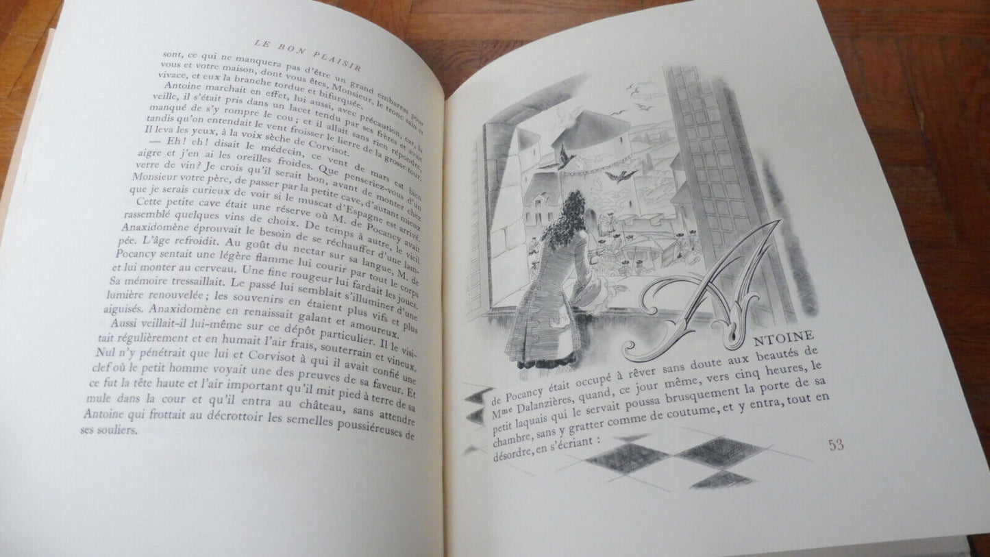 Le Bon plaisir (Henri de Régnier) 1945 illus. Leroy NUMEROTE VELIN