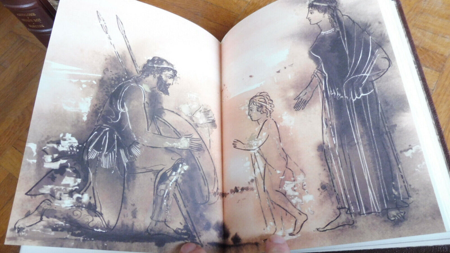 Tragédies de Sophocle 3/3 boitages illus. Varlamos 1973