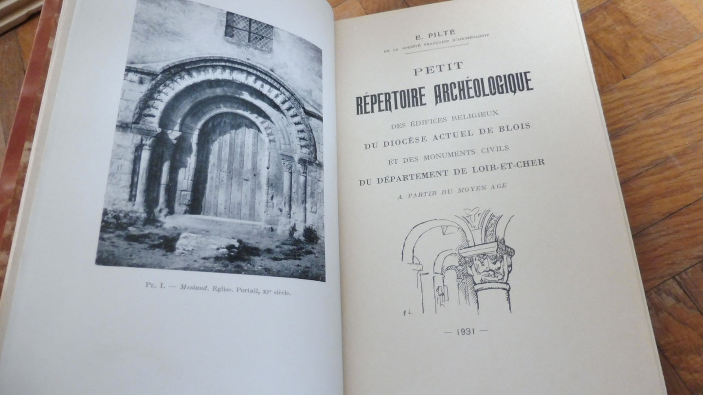 Répertoire archéologique des édifices religieux du diocèse de Blois (Pilté) 1931