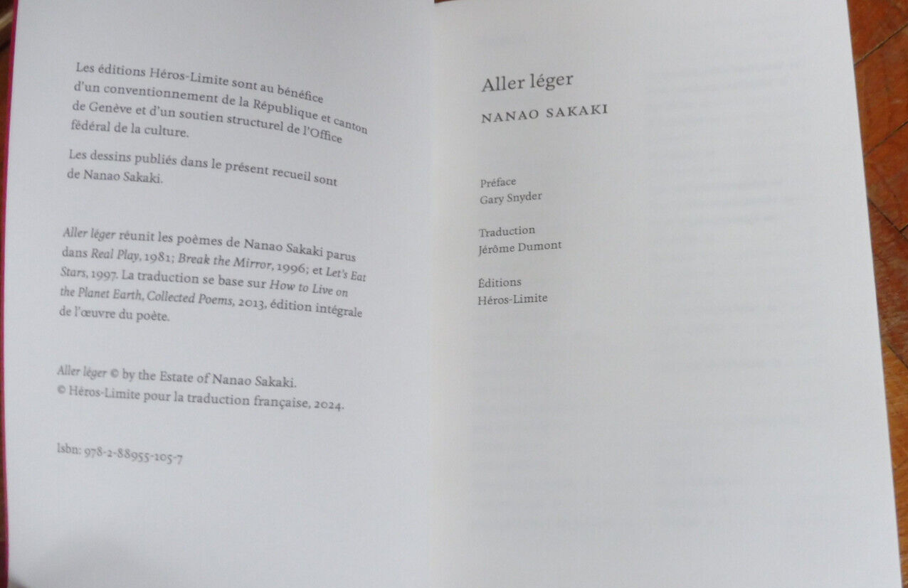 Aller léger (Nanao Sakaki) 2024