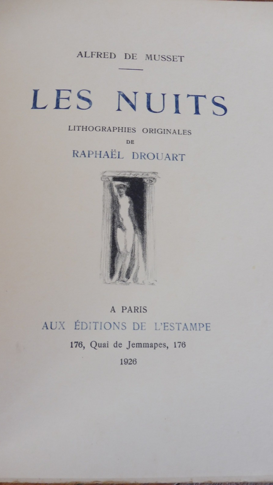 Les Nuits (Alfred De Musset) 1926 illus. Drouart NUMEROTE