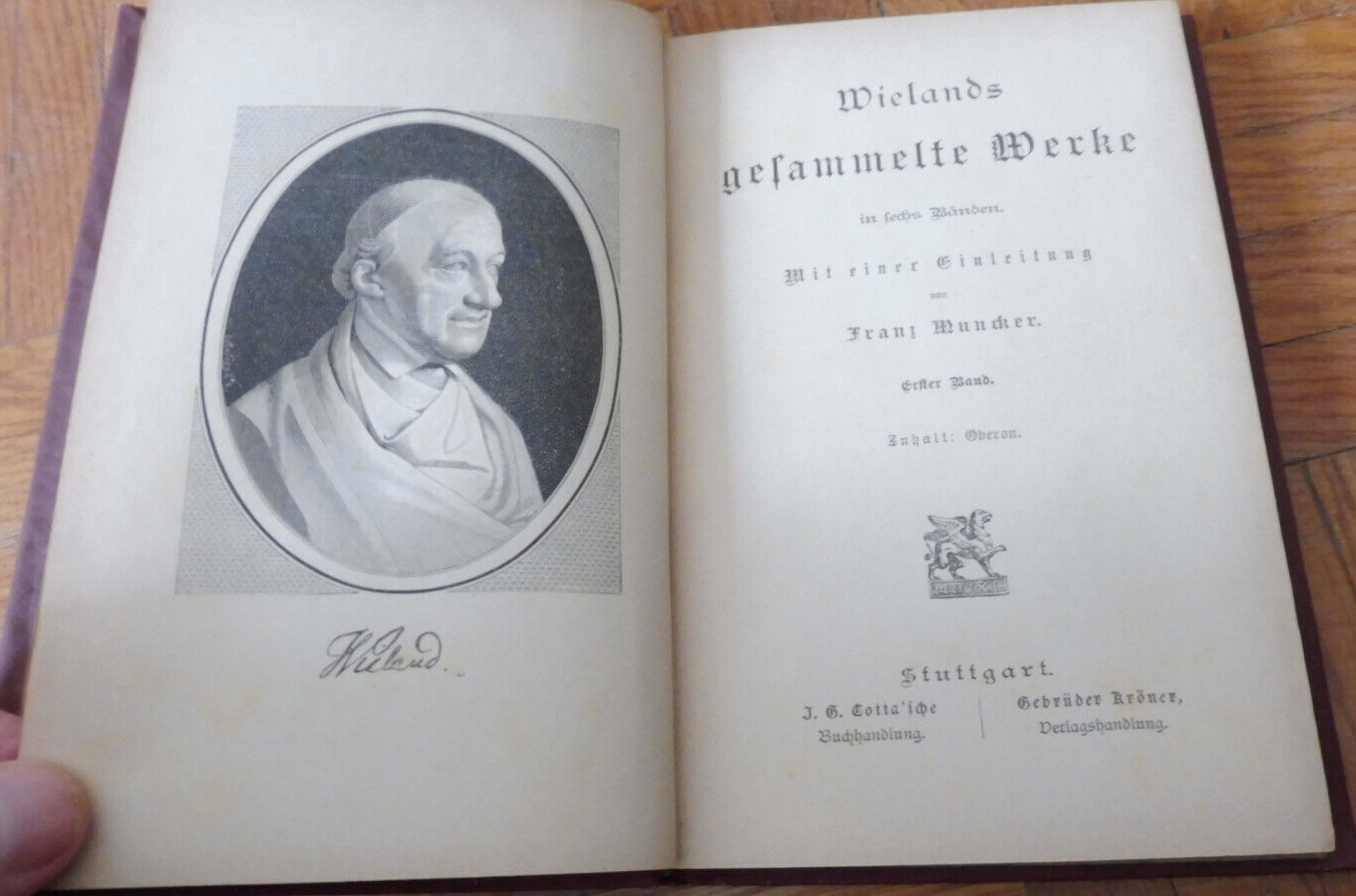 Wielands gesammelte Werke (Christoph Martin Wieland) 6 vol.
