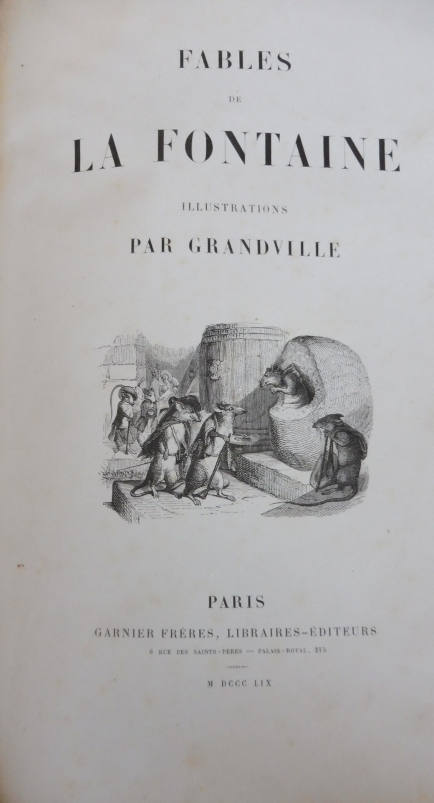 Contes de La Fontaine 1854 illus. Grandville