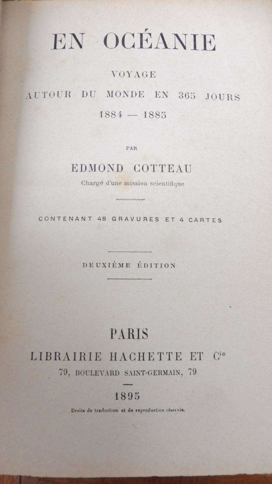 En Océanie 1884-1885 (Edmond Cotteau) 1895