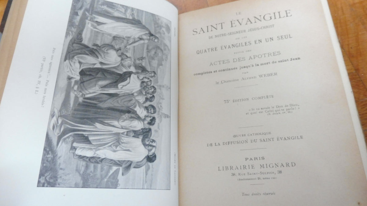 Le Saint Evangile (Alfred Weber) s.d.