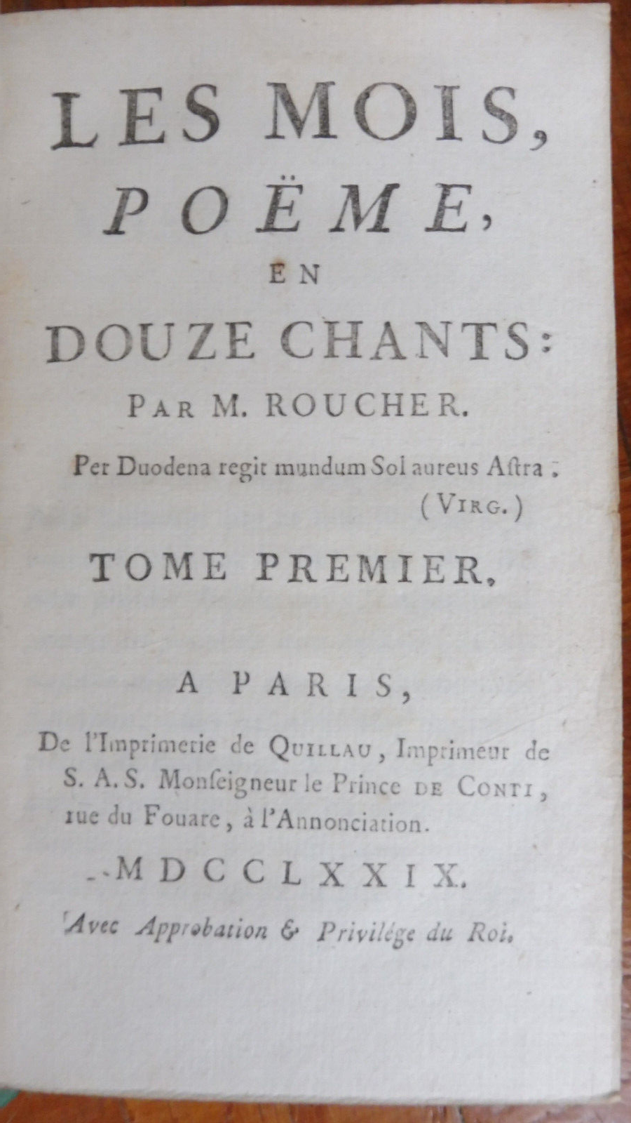 Les Mois (Jean-Antoine Roucher) 1779