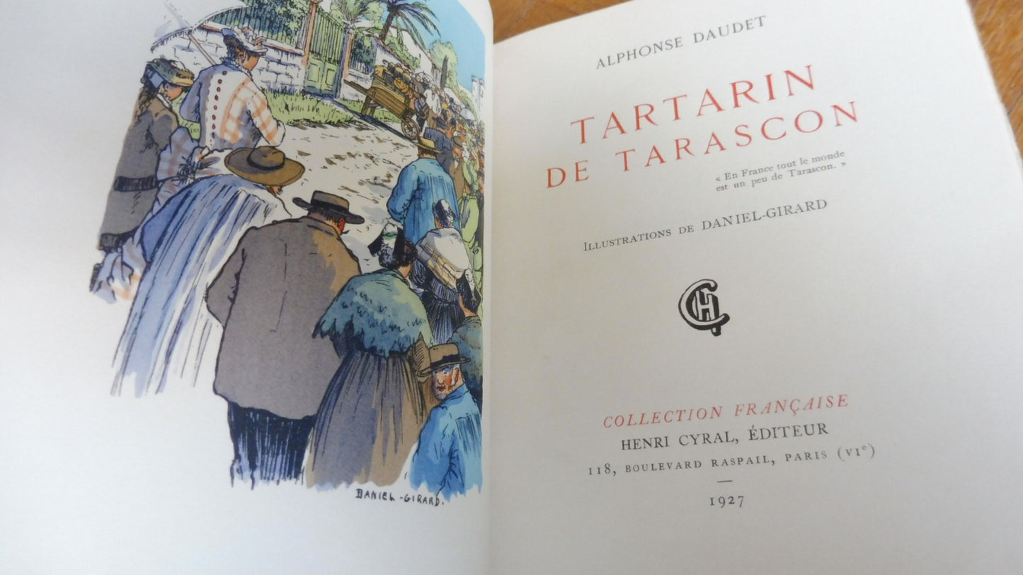 Tartarin de Tarascon (Daudet) 1927 illus. Daniel-Girard RIVES