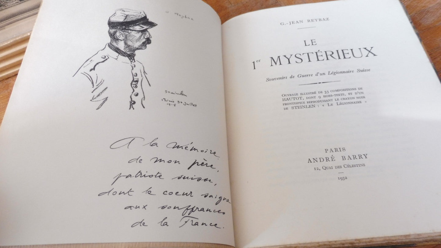 Le 1er mystérieux (G.-Jean Reybaz) 1932 illus. Hautot GUERRE MONDIALE
