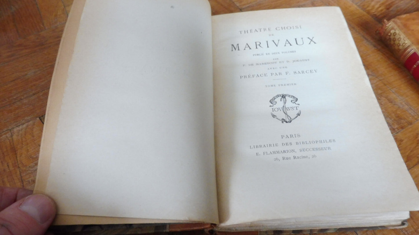 Théâtre de Marivaux s.d. 2 vol. COMPLET