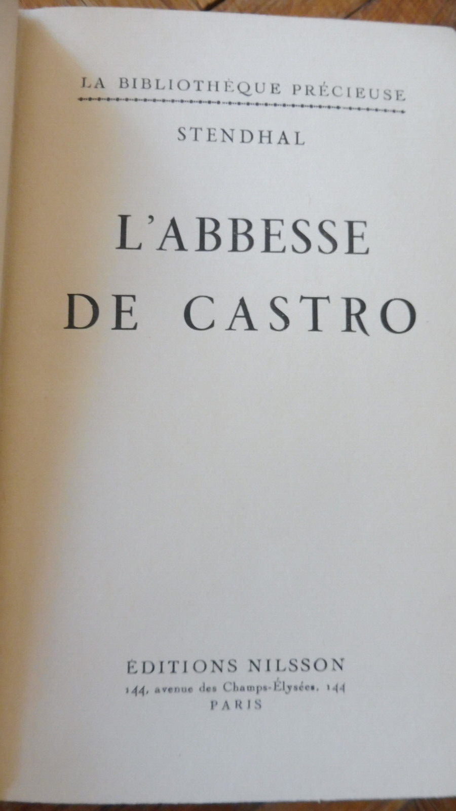 L'Abbesse de Castro (Stendhal) s.d. illus. Davanzo