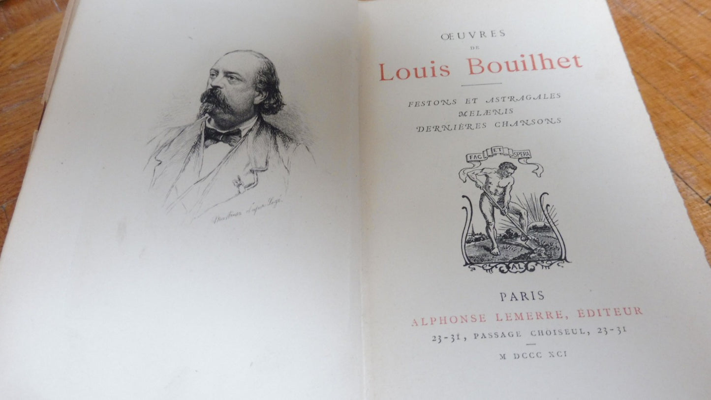 Oeuvres de Louis Bouilhet 1891