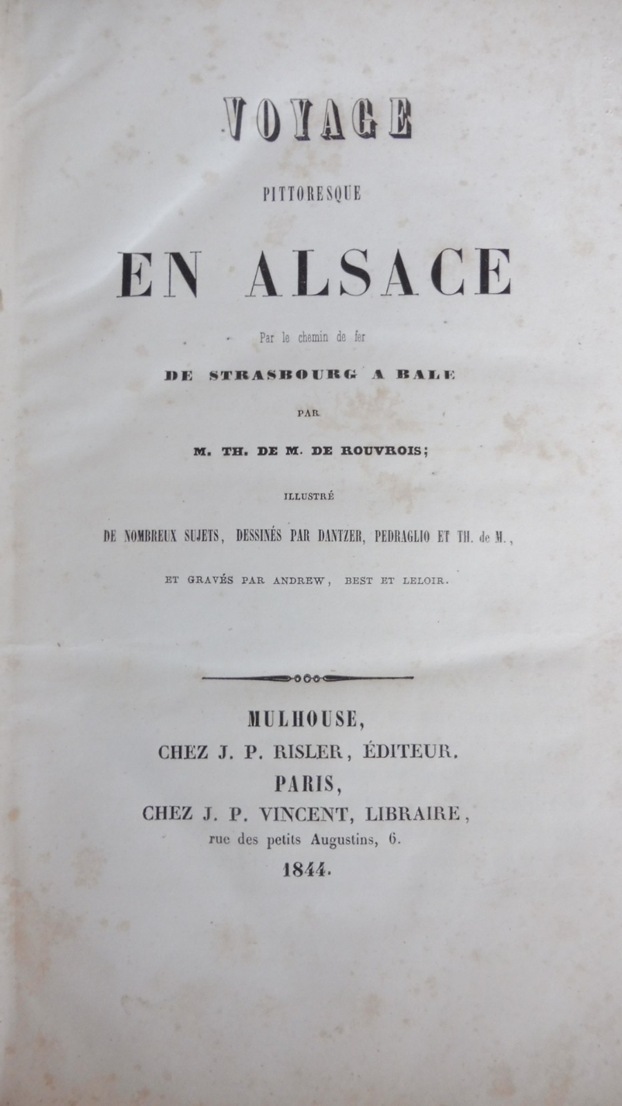 Voyage pittoresque en Alsace (De Rouvrois) 1844