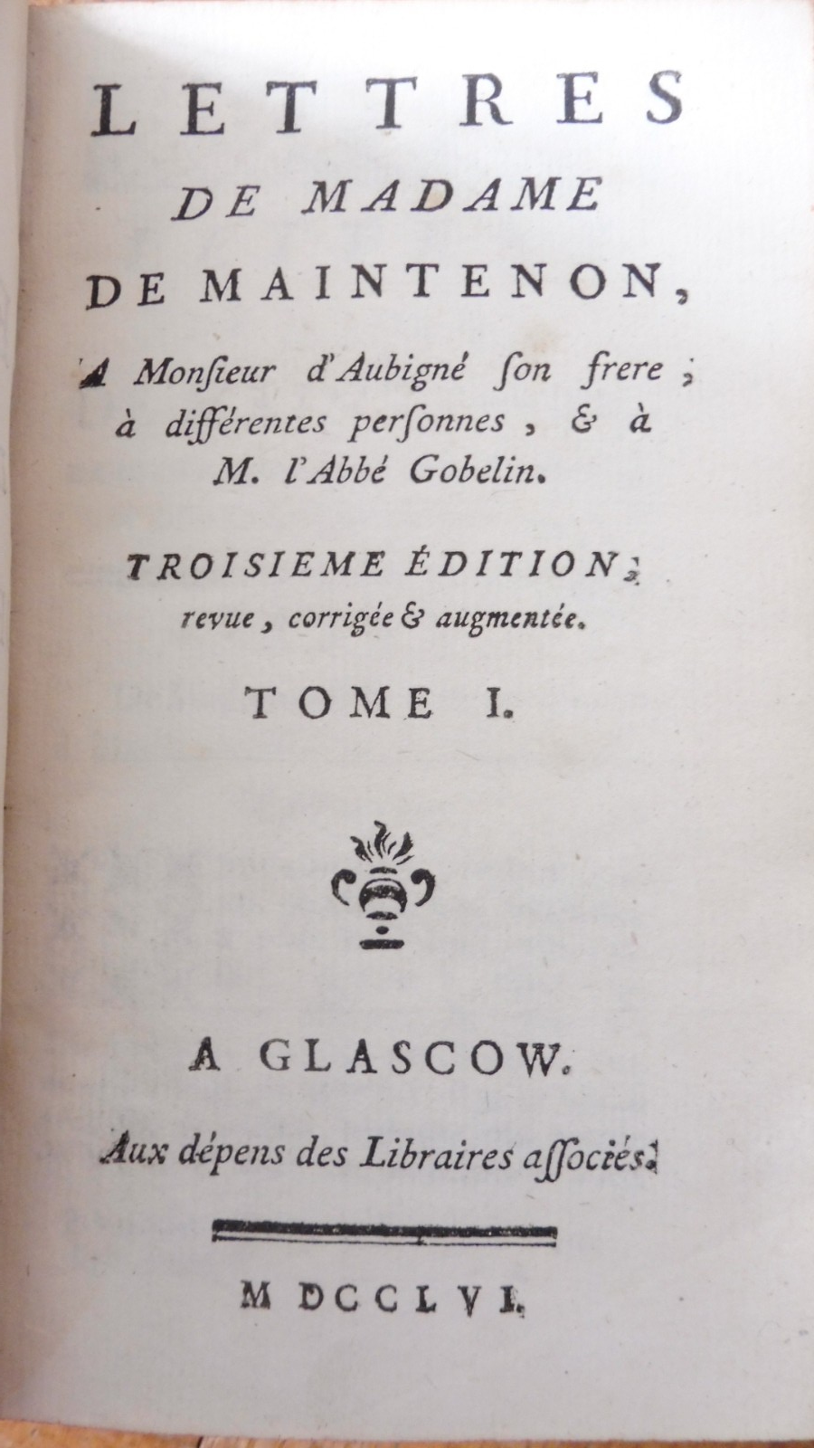 Lettres de Madame de Maintenon 1756 7/7