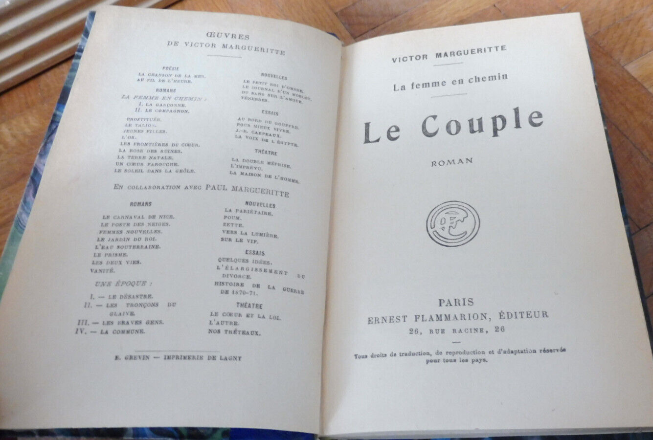 Le Couple (Victor Margueritte) 1924