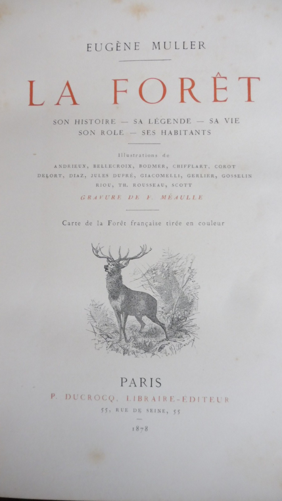 La Forêt. Son histoire. Sa légende. Sa vie. Son rôle (Eugène Muller) 1878