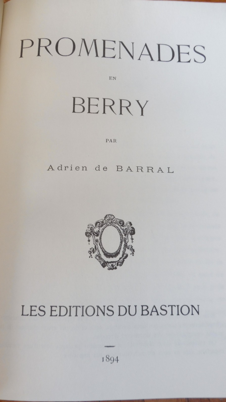 Promenades en Berry (Adrien de Barral) 1992