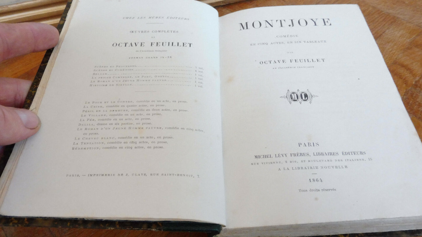 Montjoye + Les Pommes + Victorine (Sardou / Feuillet / Sand) c.a. 1864