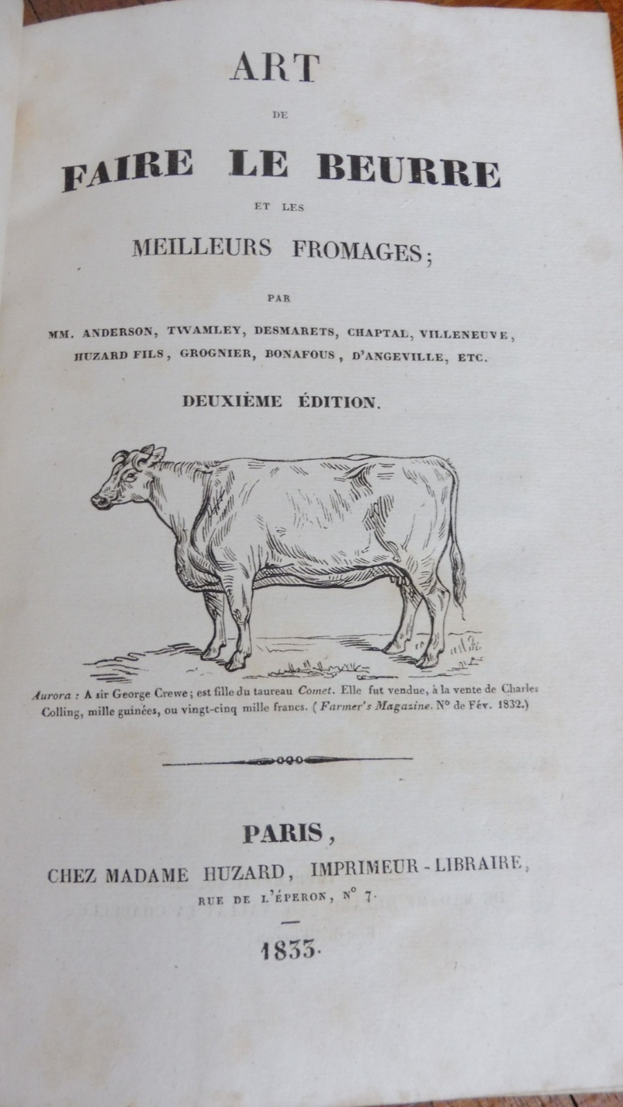 Art de faire le beurre et les meilleurs fromages (Anderson...) 1833