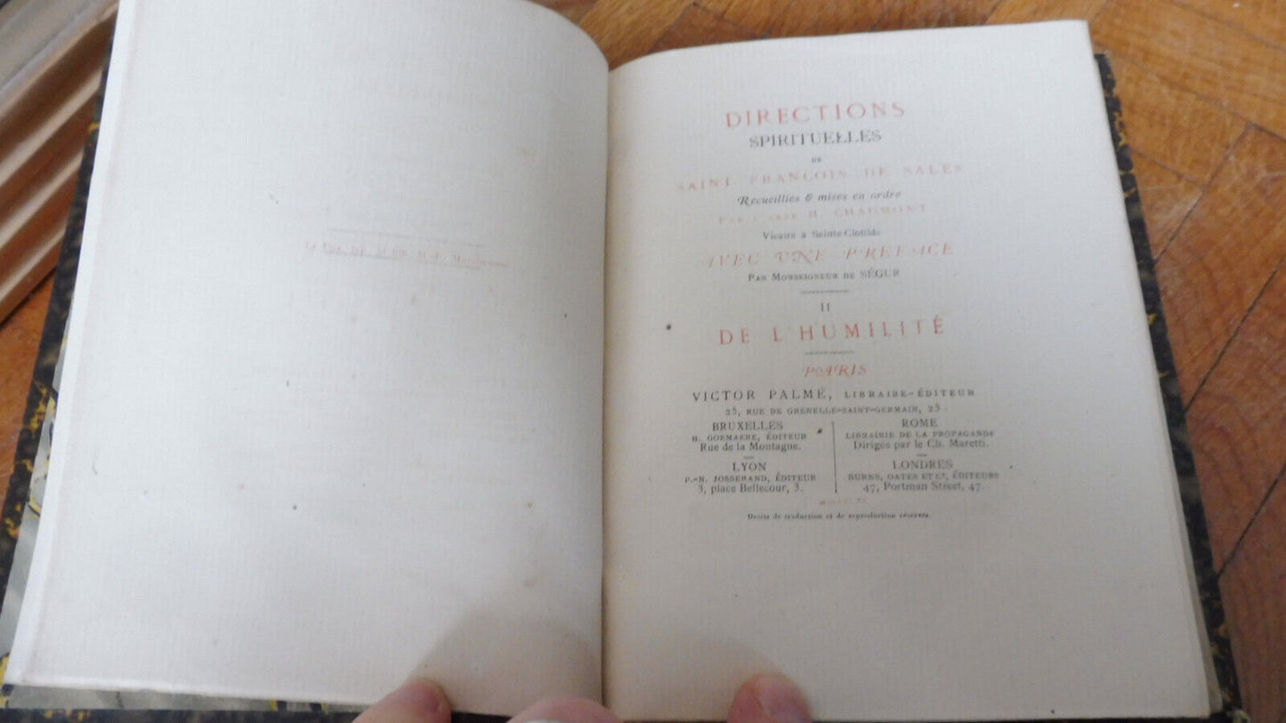De l'humilité (Saint François de Sales) 1870