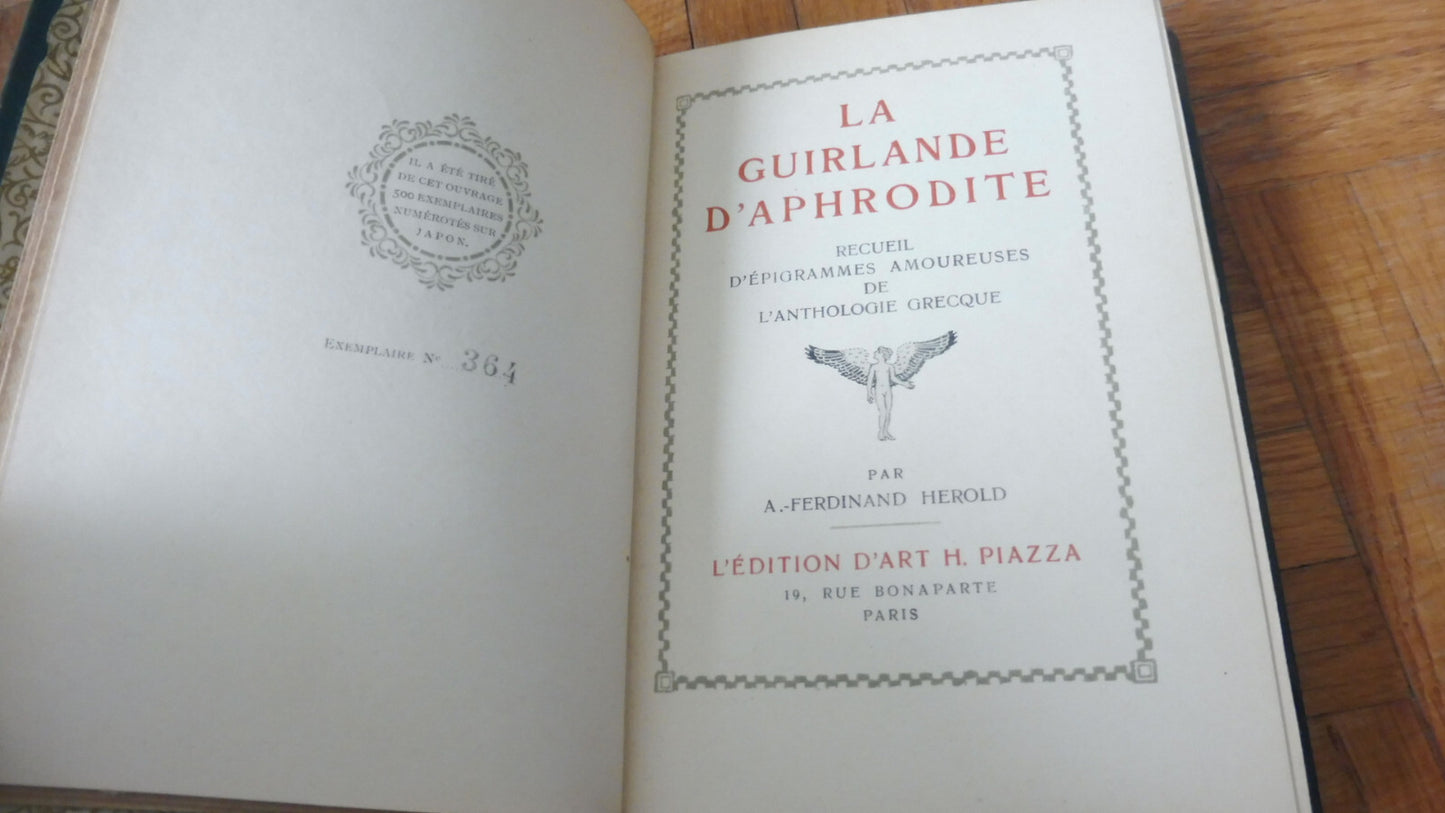 La Guirlande d'Aphrodite (Herold) 1923 JAPON