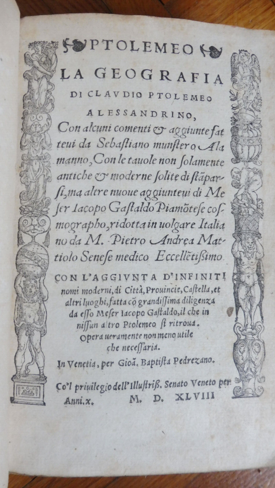 Geografia di Claudio Ptolemeo Alessandrino (PA Matiolo trad.) 1548
